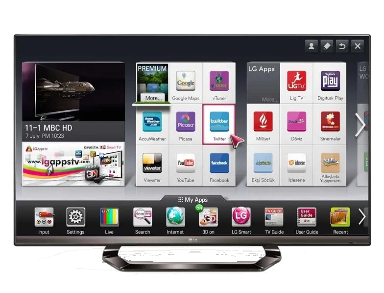Замена материнской платы LG 55LM640